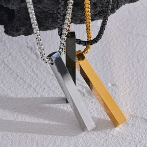 Stylish Men Stainless Steel Pendant Necklace